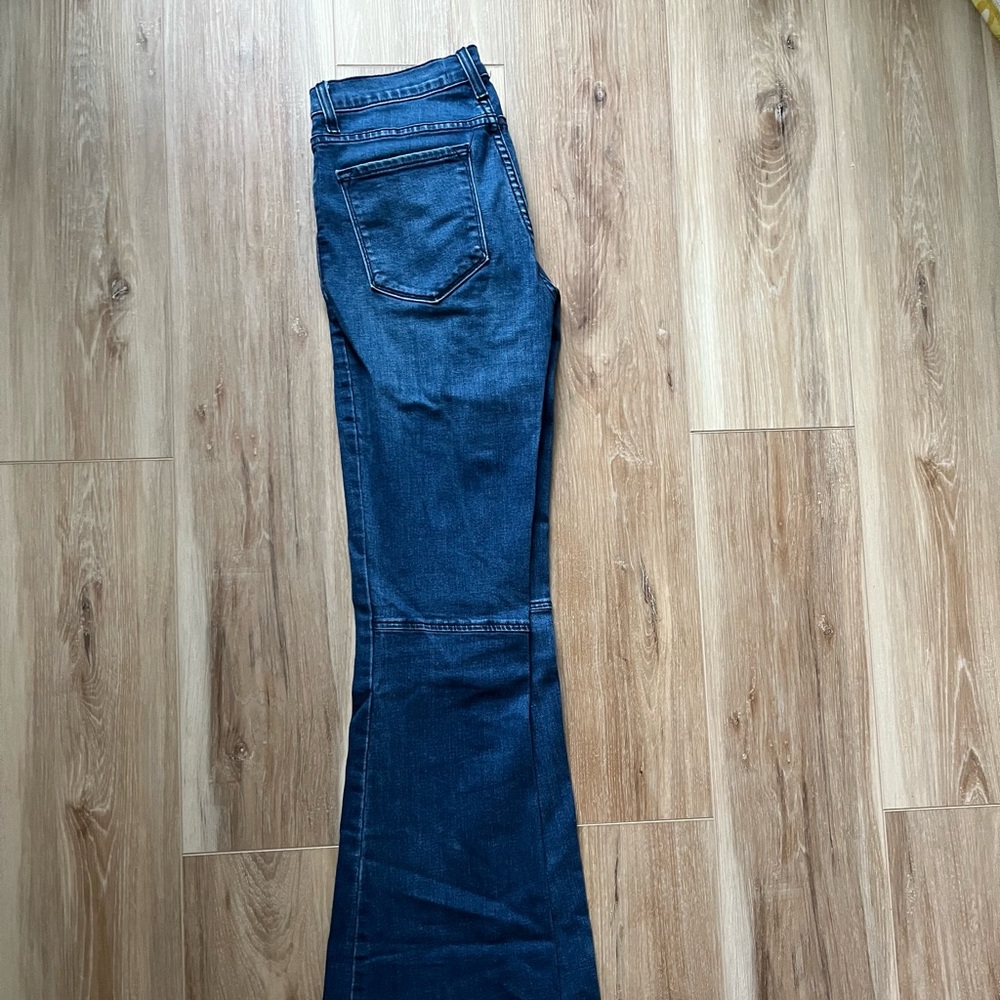 O2 Denim high waist bell bottom jeans. Size 28. Never worn.